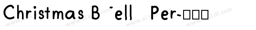 Christmas Bell   Per字体转换